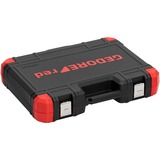GEDORE Juego de llaves de vaso rojo 1/4" + 1/2", 232 piezas, Kit de herramientas rojo/Negro