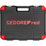 GEDORE Juego de llaves de vaso rojo 1/4" + 1/2", 232 piezas, Kit de herramientas rojo/Negro