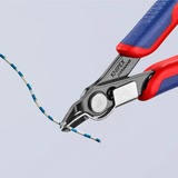 KNIPEX 78 41 125 alicate Alicates cortaalambres, Alicates eléctricos rojo/Azul, Alicates cortaalambres, Acero, De plástico, Azul/Rojo, 12,5 cm, 57 g