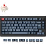 Keychron V1M-D1-ES, Teclado para gaming negro/Azul-gris