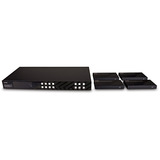 Lindy Extensor Matriz HDBaseT 4x4 HDMI 4K60 Cat.6 150m, Splitter HDMI negro