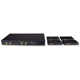 Lindy Extensor Matriz HDBaseT 4x4 HDMI 4K60 Cat.6 150m, Splitter HDMI negro