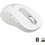 Logitech Signature M650 L, Ratón blanco, Izquierda, Óptico, Bluetooth, 4000 DPI, Blanco