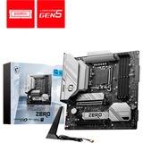 MSI B760M Ptoject Zero Intel B760 LGA 1700 micro ATX, Placa base Intel, LGA 1700, Intel® Celeron®, Intel® Pentium® Gold, LGA 1700, DDR5-SDRAM, 256 GB