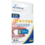 MediaRange USB Nano 8 GB, Lápiz USB azul