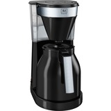 Melitta 1023-08 Totalmente automática Cafetera de filtro negro, Cafetera de filtro, De café molido, 1050 W, Negro, Plata