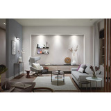 Philips Hue White Ambiance Adore baño empotrable y de encastre downlight (paquete de 3), Luz de LED plateado