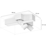 Philips Hue White & Color Ambiance CentrisCross Foco de techo 3 unidades, Luz de LED blanco