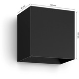 Philips Hue White & Color Ambiance Resonate Lámpara de pared, Luz de LED negro