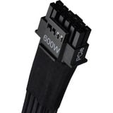 SilverStone 12VHPWR PCIe Adapter Kabel SST-PP14-PCIE, Cable negro