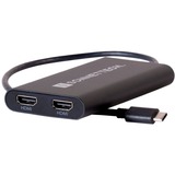 Sonnet Adaptador USB-C a HDMI dual 4K 60Hz, Estación de acoplamiento 