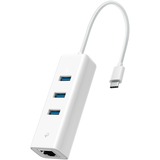 TP-Link UE300C Ethernet 1000 Mbit/s, Adaptador de red blanco, Alámbrico, USB Tipo C, Ethernet, 1000 Mbit/s, Blanco