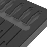 Wera 9811 Inserto de espuma para juego de destornilladores VDE 1, vacío, Depósito negro/Gris