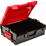 fischer L-BOXX FLB 136, vacío, Caja de herramientas rojo/Negro