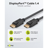 goobay Cable DisplayPort 1.4 Conector > Conector DisplayPort negro