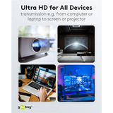 goobay Cable DisplayPort 1.4 Conector > Conector DisplayPort negro