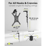 goobay Soporte de techo para TV, Montaje en techo 