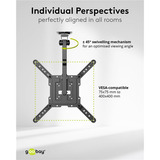 goobay Soporte de techo para TV, Montaje en techo 