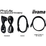 iiyama ProLite XUB2497HSN-W2 pantalla para PC 60,5 cm (23.8") 1920 x 1080 Pixeles Full HD LED Blanco, Monitor LED blanco (mate), 60,5 cm (23.8"), 1920 x 1080 Pixeles, Full HD, LED, 1 ms, Blanco