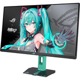 ASUS ROG Strix XG27ACMEG-G Edición Hatsune Miku, Monitor de gaming negro/Turquesa