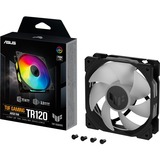 ASUS TUF Gaming TR120 ARGB Fan - Single Pack Carcasa del ordenador Ventilador 12 cm Negro negro/Transparente, Ventilador, 12 cm, Negro