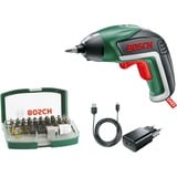 Bosch 06039A800S 215 RPM Multicolor, Destornillador verde/Negro, Multicolor, 215 RPM, 4,5 Nm, 5 mm, Batería, 3,6 V