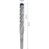 Bosch Expert Broca para martillo SDS plus-7X, Taladro Martillo perforador, Hammer drill bit, 1,5 cm, 165 mm, Concreto, Piedra, 10 cm