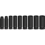 Bosch Juego de dados de impacto PRO 3/8", 9 piezas, Llave de tubo negro
