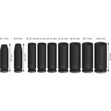 Bosch Juego de dados de impacto PRO 3/8", 9 piezas, Llave de tubo negro