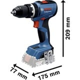 Bosch Taladro atornillador percutor a batería GSB 18V-65 Professional solo, 18Volt, Taladro/destornillador azul