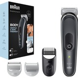 Braun BodyGroomer BG5340 Negro, Plata, Cortador de pelo negro/blanco, Mojado y seco, AC/Batería, Negro, Plata