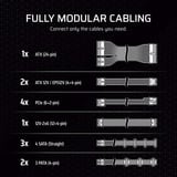 Corsair RM1000x (2024) Reacondicionado, Fuente de alimentación de PC negro