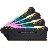 Corsair Vengeance CMW64GX4M4D3600C18 módulo de memoria 64 GB 4 x 16 GB DDR4 3600 MHz, Memoria RAM negro, 64 GB, 4 x 16 GB, DDR4, 3600 MHz