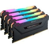 Corsair Vengeance CMW64GX4M4D3600C18 módulo de memoria 64 GB 4 x 16 GB DDR4 3600 MHz, Memoria RAM negro, 64 GB, 4 x 16 GB, DDR4, 3600 MHz