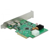 DeLOCK 89001 tarjeta y adaptador de interfaz Interno PCIe, SFP+, Controlador USB PCIe, PCIe, SFP+, Perfil bajo, PCIe 3.0, Gris, PC