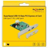 DeLOCK 89001 tarjeta y adaptador de interfaz Interno PCIe, SFP+, Controlador USB PCIe, PCIe, SFP+, Perfil bajo, PCIe 3.0, Gris, PC