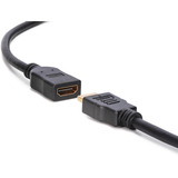 Digitus Cable de extensión HDMI High Speed con Ethernet, Cable alargador negro
