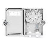 Digitus Caja de distribución FTTH para exterior 2SC/Simplex, LC/Dúplex, Soporte blanco