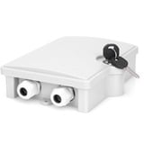 Digitus Caja de distribución FTTH para exterior 2SC/Simplex, LC/Dúplex, Soporte blanco