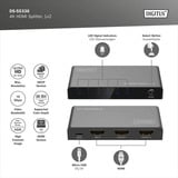 Digitus DS-55337, Splitter HDMI negro