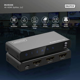 Digitus Divisor HDMI 4K, 1x4, Splitter HDMI negro