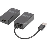 Digitus Set extensor USB 1.1 CAT, 45 metros negro