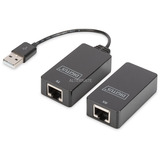 Digitus Set extensor USB 1.1 CAT, 45 metros negro
