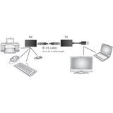 Digitus Set extensor USB 1.1 CAT, 45 metros negro