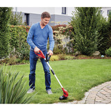 EINHELL Power X-Change Recortadora de césped GC-CT 18/24 Li-Solo, 18 Voltios, Cortabordes rojo/Negro