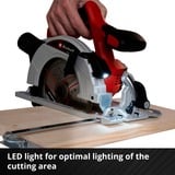 EINHELL Sierra circular a batería Power X-Change TE-CS 18/165-1 Li-Solo, 18Volt rojo/Negro