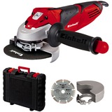 EINHELL TE-AG 125/750 Kit amoladora angular 12,5 cm 11000 RPM 750 W 2,1 kg rojo/Negro, 11000 RPM, 12,5 cm, Corriente alterna, 2,1 kg