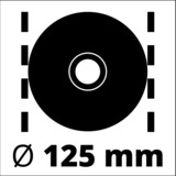 Einhell TE-AG 125/750 Kit amoladora angular 12,5 cm 11000 RPM 750 W 2,1 kg rojo/Negro, 11000 RPM, 12,5 cm, Corriente alterna, 2,1 kg