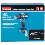 Makita Taladro atornillador percutor inalámbrico DHP487Z, 18 Voltios, Martillo atornillador azul/Negro