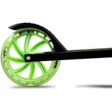 Muuwmi Lights Aluminium Scooter GLOW 200 mm, Vespa negro/Verde